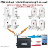 GSM dálkově ovládaná zásuvka - sada 4 ks