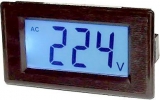 Panelový voltmetr LCD MP 600V~ 70x40x40mm,napájení 230V~