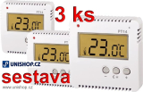 3 ks sestava PT14 jednoduchý termostat