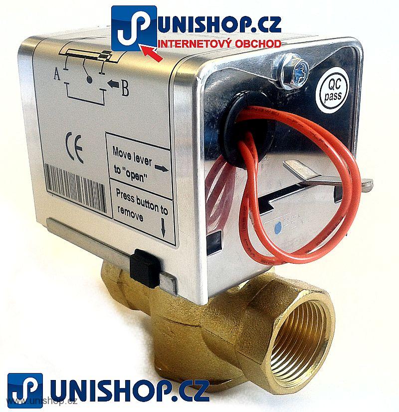 Zónový ventil se zpětnou pružinou 3/4" UNISHOP MC7320 230V, DN20, dvoucest. G3/4