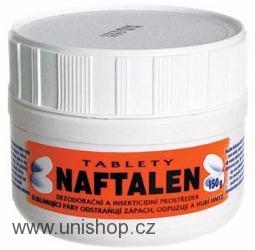 NAFTALEN - naftalín (dezodorační a insekticidní přípravek v tabletách