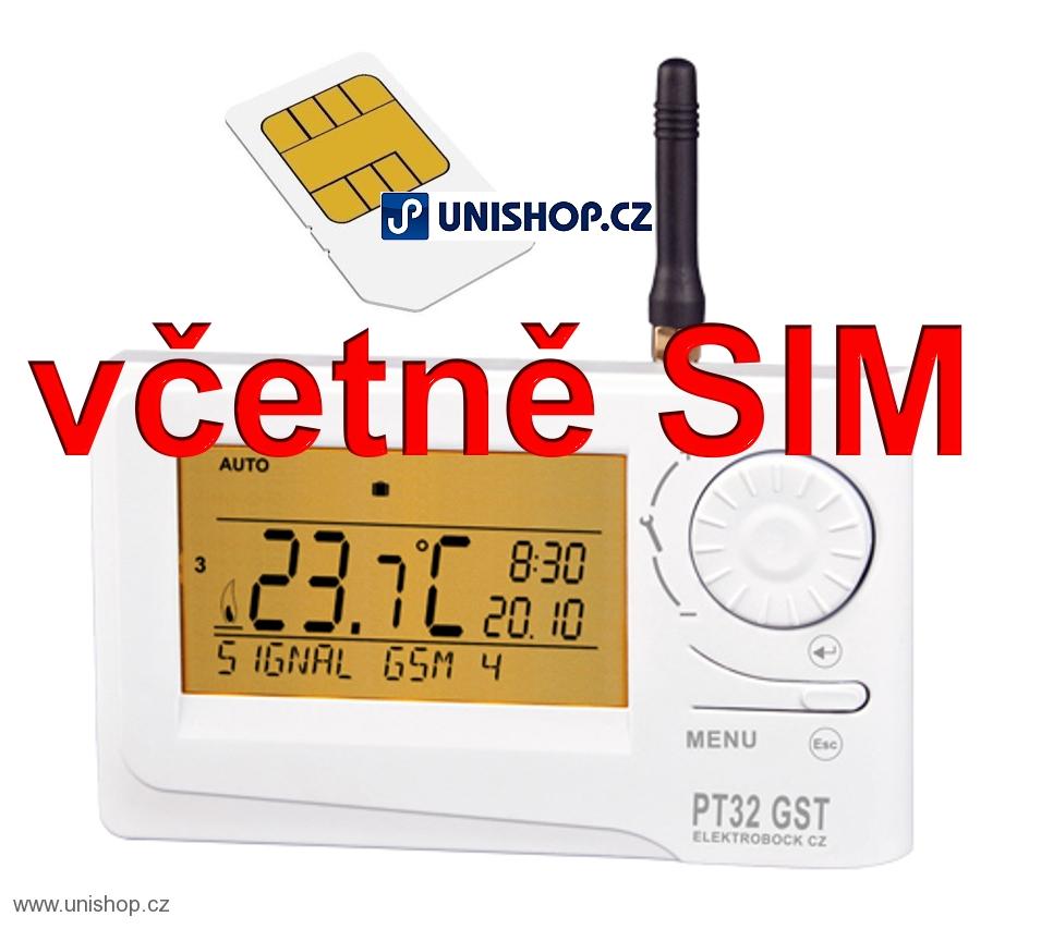 AKCE PT32 GST inteligentní PID prostorový termostat s GSM modulem (dva v jednom)