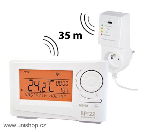 BPT22  -  Bezdrátový termostat, nově BP22