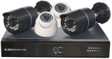 Kamerový systém JW104K-CR5 (DVR+4kamery CMOS), D1, real time