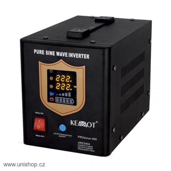 Zdroj záložní (měnič) KEMOT PROsinus 500VA/300W 12V pro čerpadla - (stolní)