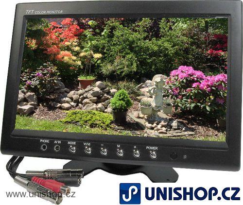 LCD color monitor TFT 9" CL-920,2x video IN+audio