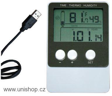 Teploměr+vlhkoměr DS102 se záznamem- USB Datalogger
