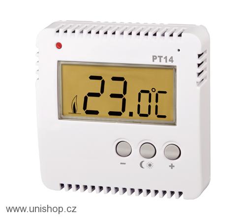 PT14 Digitální prostorový termostat pro elektrické topení